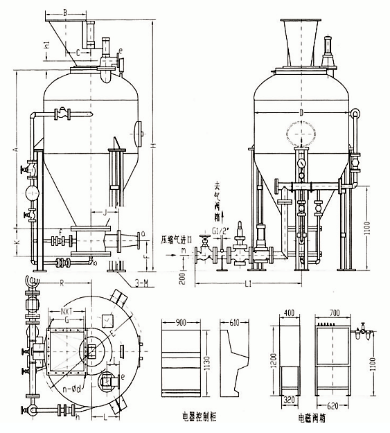 L型仓式起来输送泵(图3)