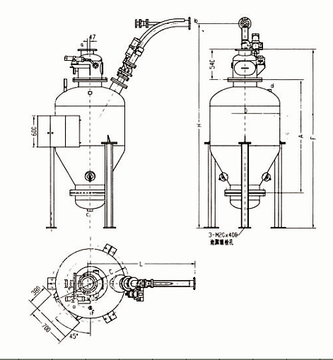 LED浓相气力输送泵主要技术参数(图1)